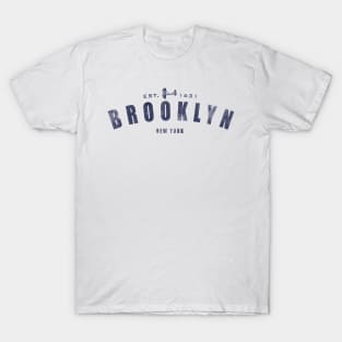 Brooklyn NY Vintage Distressed Retro Print T-Shirt